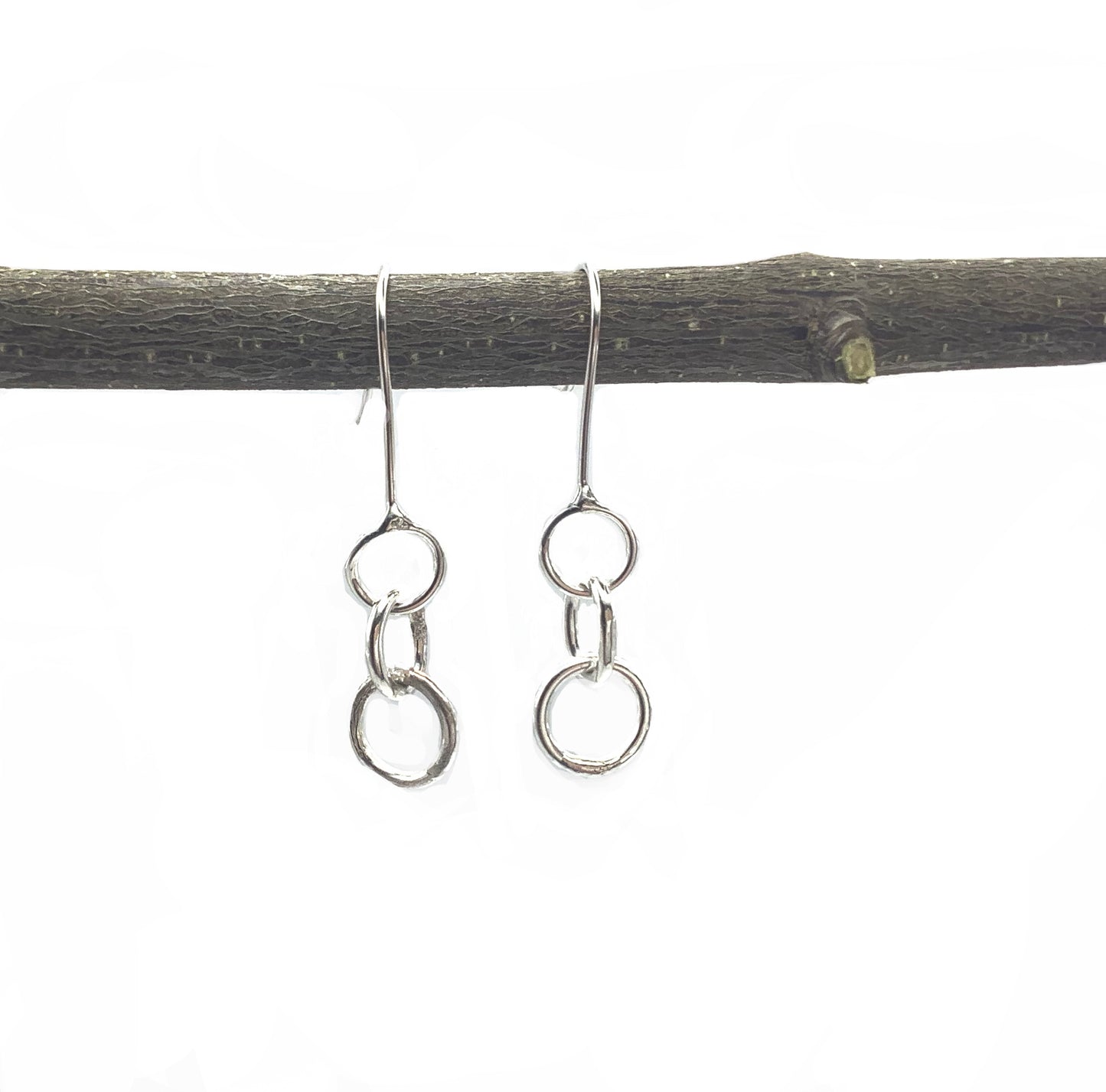 Sterling silver small hoop earrings