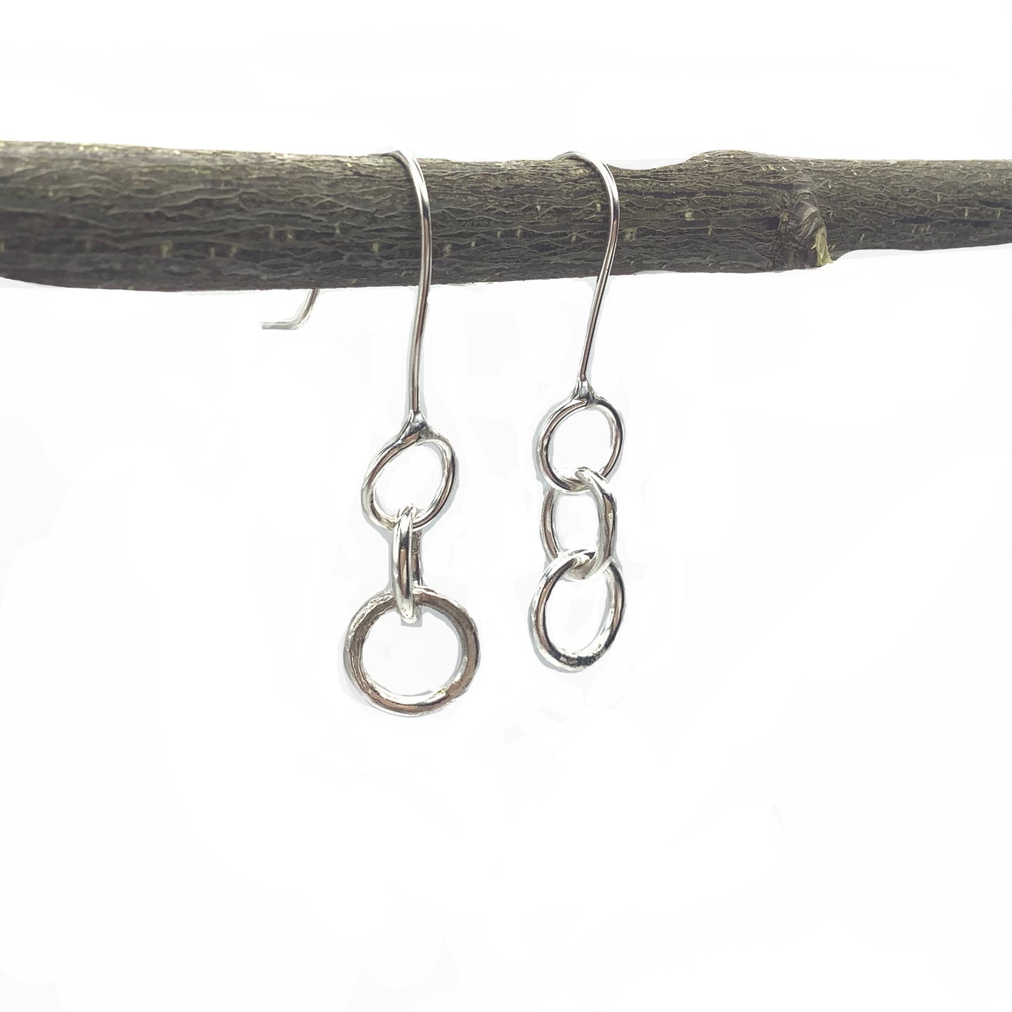 Sterling silver small hoop earrings